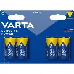 Varta Longlife Power C 4 Pack - Batteri