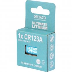 Deltaco Ultimate Lithium Battery, 3v, Cr123a, 1-pack - Batteri